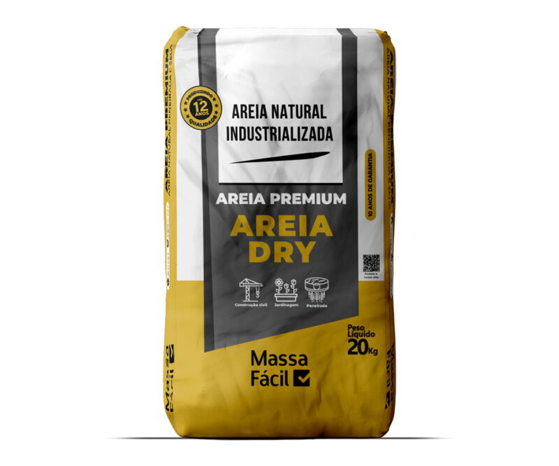 Areia Dry - Areia Peneirada e Seca - 20kg